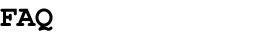 FAQ